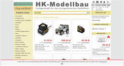 Desktop Screenshot of hk-modellbau.com