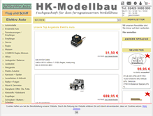 Tablet Screenshot of hk-modellbau.com
